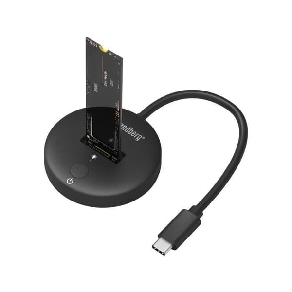 SANDBERG USB 3.2 DOCK FÖR M.2+NVME SSD USB 3.2 DOCK FÖR M.2+NVME SSD,