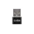 Miniatyrbild 3 av 4: SBS TEADAPTUSBTC KABEL KÖNSVÄXARE USB TYPE-A USB TYPE-C SVART