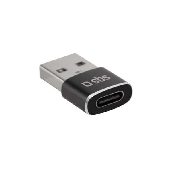 SBS TEADAPTUSBTC KABEL KÖNSVÄXARE USB TYPE-A USB TYPE-C SVART