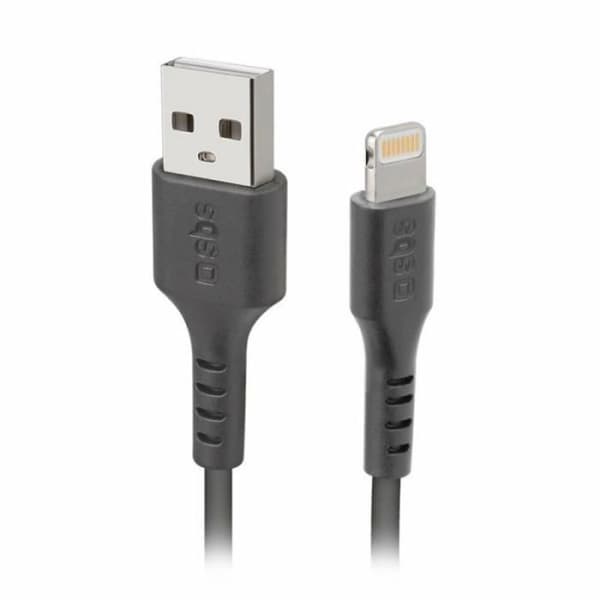 USB-kabel - SBS - CABLEUSB-LIGHTNINGNR - 1 m - Lightning - Datatransfer