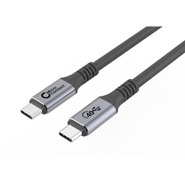MICROCONNECT USB4CC1 USB-KABEL 1,2 M USB4 GEN 3X2 USB C SVART W12640182