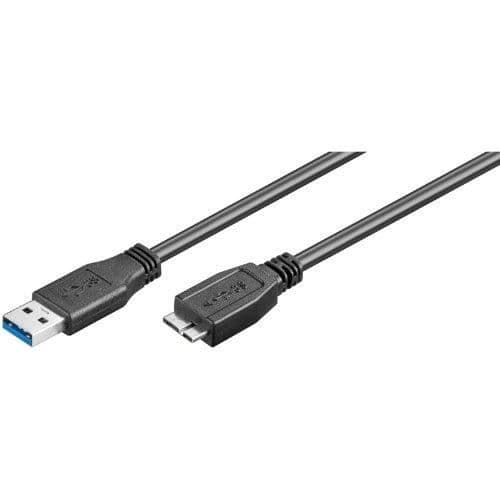 USB-kabel - Wentronic 95169-GB - 1m - USB 3.0 - Dubbelskärmad