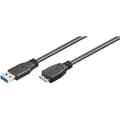 Miniatyrbild 1 av 2: USB-kabel - Wentronic 95169-GB - 1m - USB 3.0 - Dubbelskärmad