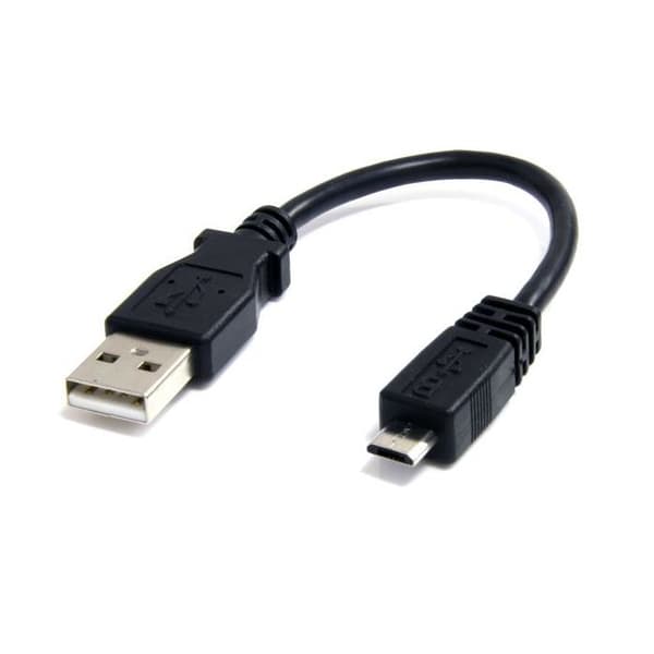 15 cm USB 2.0 A till Micro B-kabel - STARTECH - Svart - Livstidsgaranti