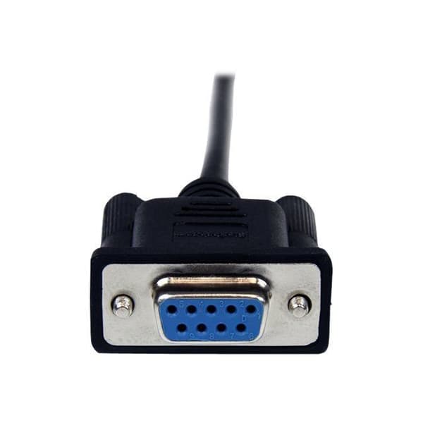 Seriell RS232 DB9 Crossover nollmodemkabel - STARTECH.COM - 2 m - Svart