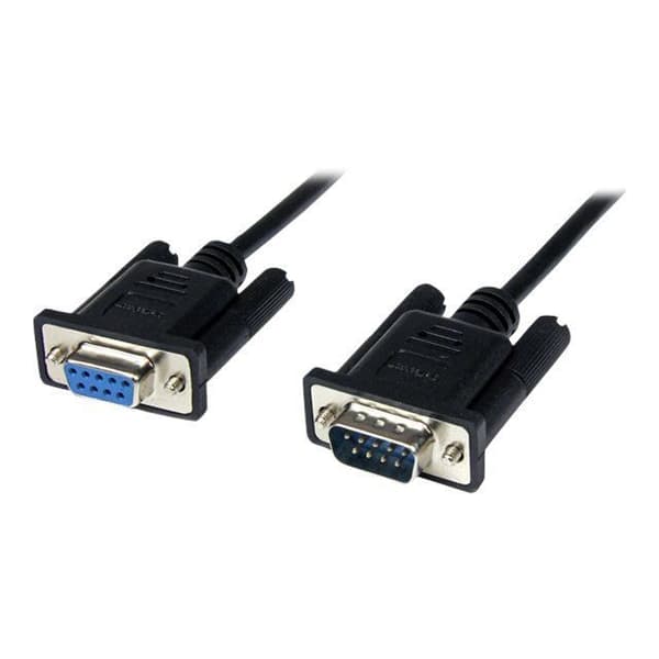 Seriell RS232 DB9 Crossover nollmodemkabel - STARTECH.COM - 2 m - Svart