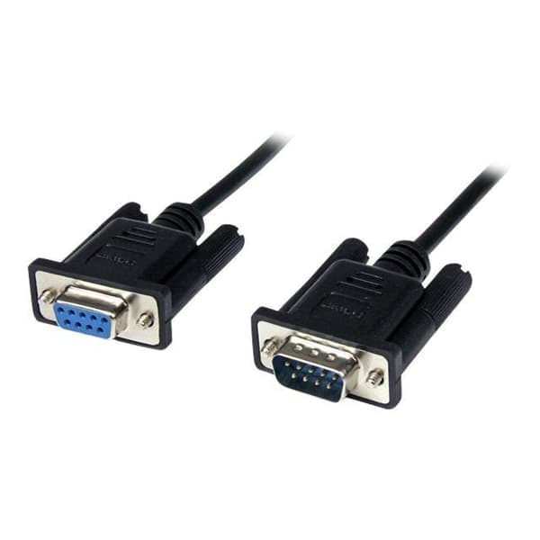 Seriell RS232 DB9 Crossover nollmodemkabel - STARTECH.COM - 2 m - Svart