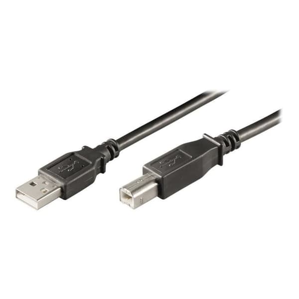 Ewent USB-kabel - USB Typ B (M) till USB (M) - USB 2.0 - 1 m - Svart