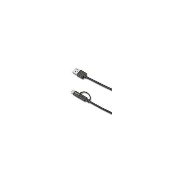 Celly USBCMICRO Micro USB-C-kabel med smartphone-adapter Svart