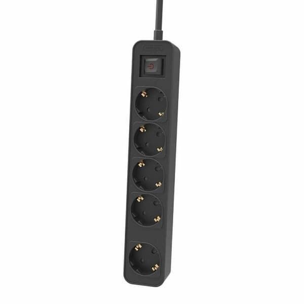 Stikdåse - 5 udtag med kontakt Philips CHP2154B/10 (1,5 m)