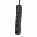 Miniatyrbillede 2 af 2: Stikdåse - 5 udtag med kontakt Philips CHP2154B/10 (1,5 m)