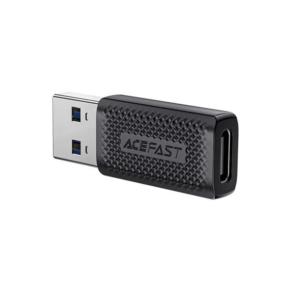 Snabb laddningsadapter, Typ-C till USB 3.0, datatransmission, 5 Gbit/s - Acefast (J2) - Svart