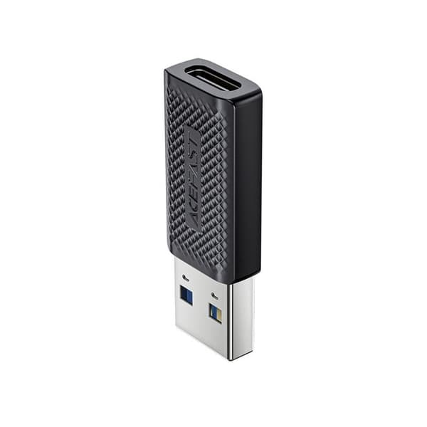 Snabb laddningsadapter, Typ-C till USB 3.0, datatransmission, 5 Gbit/s - Acefast (J2) - Svart
