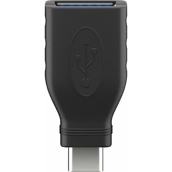 USB-adapter - Goobay - 45395 - USB-C han - USB 3.0 hon typ A - Svart