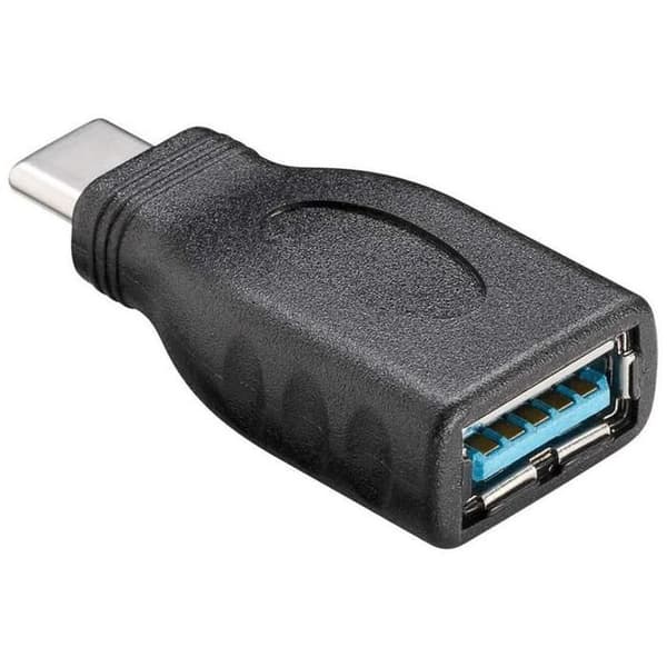 USB-adapter - Goobay - 45395 - USB-C han - USB 3.0 hon typ A - Svart