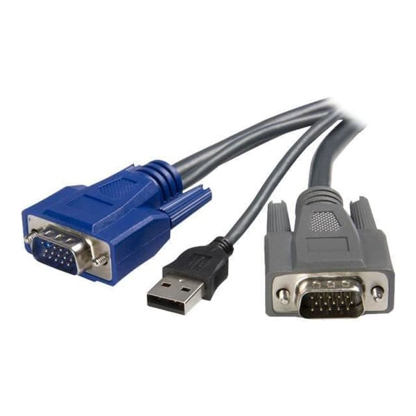 STARTECH Ultratunn 2-i-1 USB VGA KVM-kabel - 1,8m
