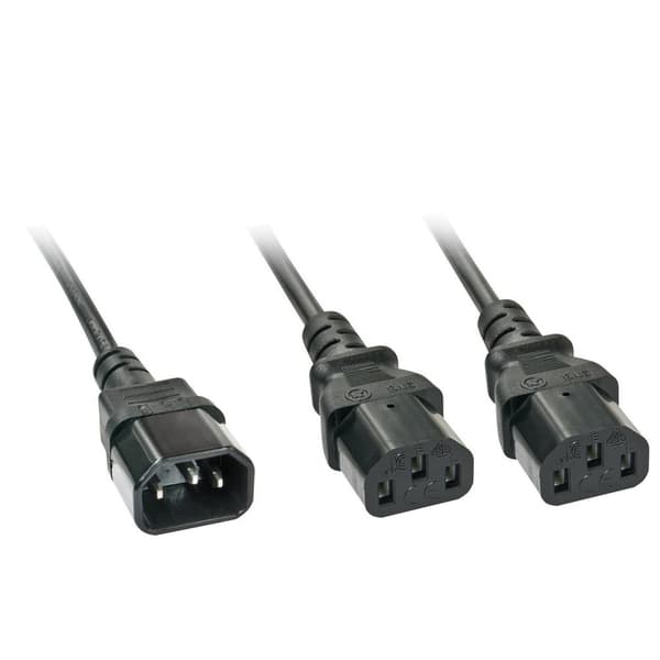 Lindy 2M C14 til 2x C13 Y strømkabel NGX-00002, 30039