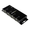 Miniatyrbild 3 av 4: STARTECH.COM 4-ports USB till seriell DB9 RS232 Adapter Hub - Industriell DIN-skena montering och väggfäste - Seriell adapter - USB 2.0
