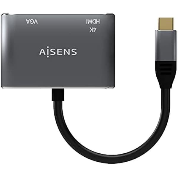 USB Type-C Adapter AISENS A109-0627 HDMI HEMBRA VGA HEMBRA USB Type-C Macho