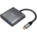 Miniatyrbild 1 av 2: AISENS USB Type-C Adapter A109-0626 HDMI HEMBRA VGA HEMBRA USB Type-C Macho USB HEMBRA USB Type-C HEMBRA