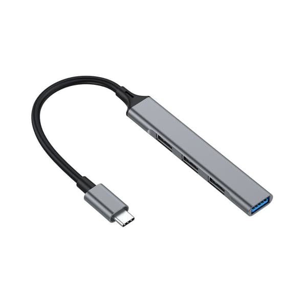 utrusta 4-Port-USB 3.0/2.0-Hub - USB 3.2 Gen 1 (3.1 Gen 1) Typ-C - USB 2.0 - USB 3.2 Gen 1 (3.1 Gen 1) Typ-A - 5000