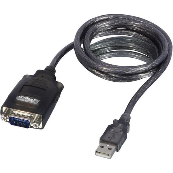 USB-konverter - LINDY - RS232 - Portbevarande - Seriell adapter - Svart
