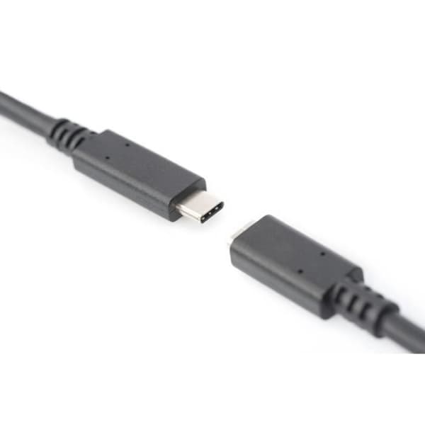 Digitus AK-300210-007-S, 0,7 m, USB C, USB C, 3.1 (3.1 Gen 2), 10 000 Mbit-s, svart