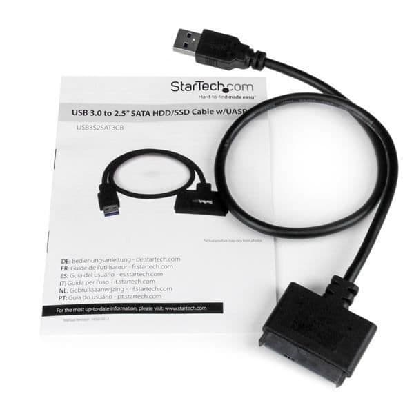 2,5" USB 3.0 till SATA III-adapter med UASP - USB 3.0 till SATA III-adapter för 2,5" SATA HDD / SSD med UASP