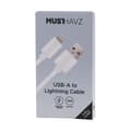 Miniatyrbild 3 av 4: "Kabel Lightning till USB 10W Laddning och Synchronisering 1m Grab 'N Go Vit"