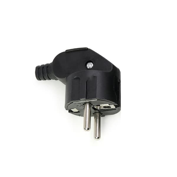 INF Europeisk kontakt - 2-delars set, enkel montering Svart