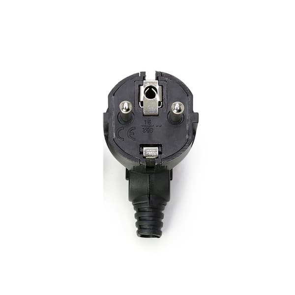 INF Europeisk kontakt - 2-delars set, enkel montering Svart