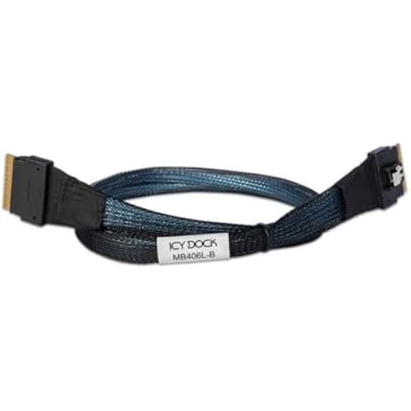 Data Cable - ICY DOCK - MB406L-B - SlimSAS SFF-8654 8i - 50 cm - PCIe 4.0