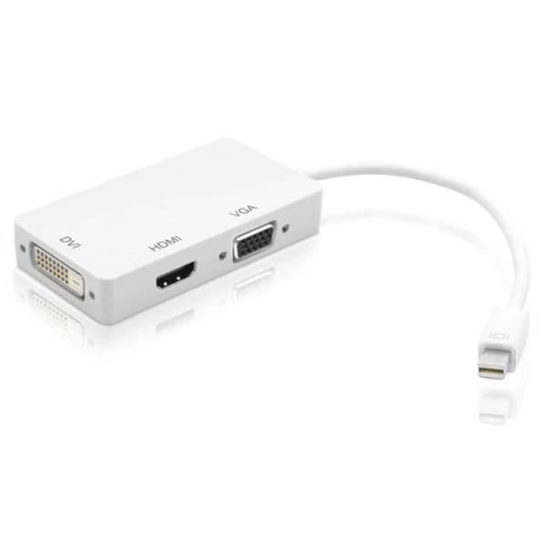 TECHLY - Techly IADAP MDP COMBOF12 ADAPTER 3 IN 1 miniDisplayPort 1,2 (THUNDERBOLT) A HDMI/DVI/VGA