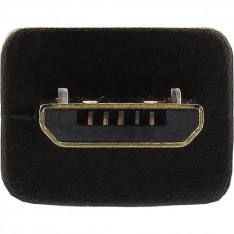 InLine® Micro-USB 2.0-kabel, USB-A hane / Micro-B hane, guldkontakt, 5 m