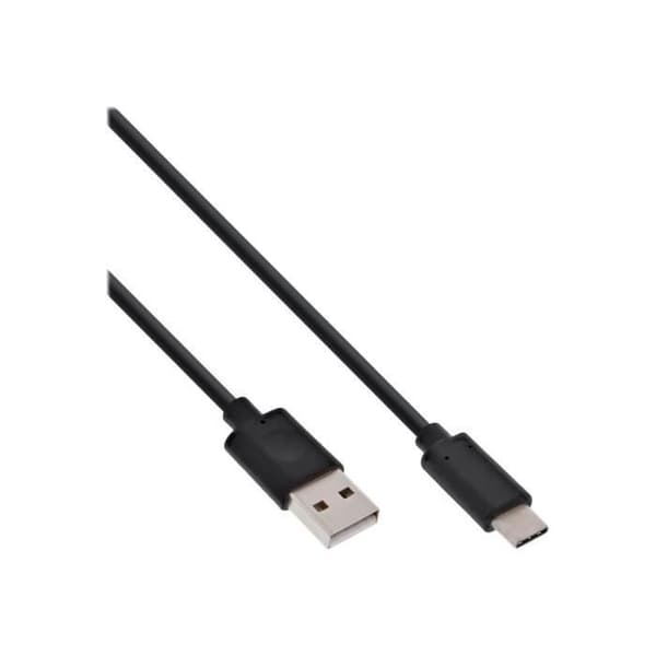 InLine USB-kabel USB-C (M) till USB (M) USB 2.0 3 A 1 m svart