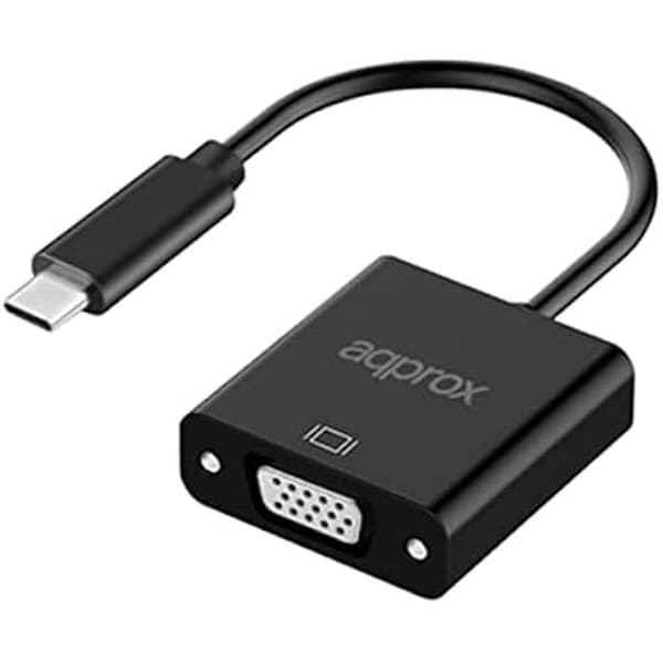USB Type-C till VGA-adapter - APPROX - Modell - Video - USB Type-C-kontakt - VGA-kontakt
