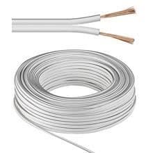 Wentronic LSK 2X0,75 strömkabel - 10m - Vit