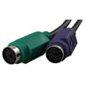 Miniatyrbild 2 av 2: USB till PS/2-adapter - Perixx - PERIPRO-401 - Kompatibel med Windows - Svart - För tangentbord/mus