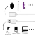 Miniatyrbild 3 av 6: Magnetisk USB-laddkabel 1m universell 6mm [2-pack] kompatibel med eltandborste smartklocka leksaker Phonillico®