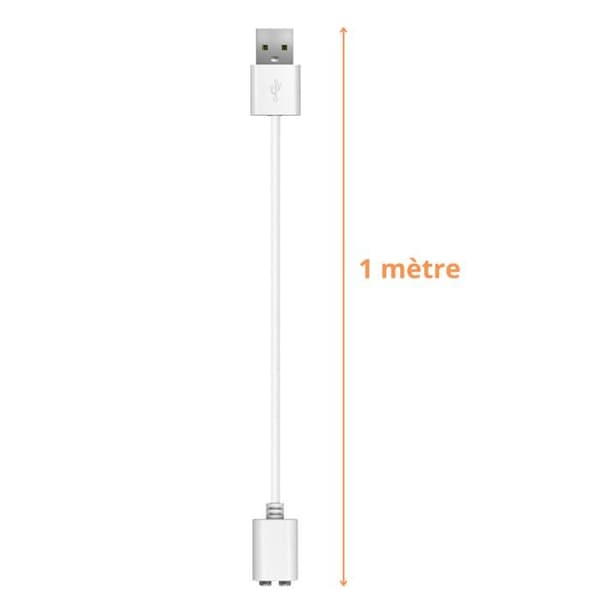Magnetisk USB-laddkabel 1m universell 6mm [2-pack] kompatibel med eltandborste smartklocka leksaker Phonillico®