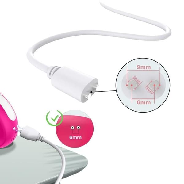 Magnetisk USB-laddkabel 1m universell 6mm [2-pack] kompatibel med eltandborste smartklocka leksaker Phonillico®
