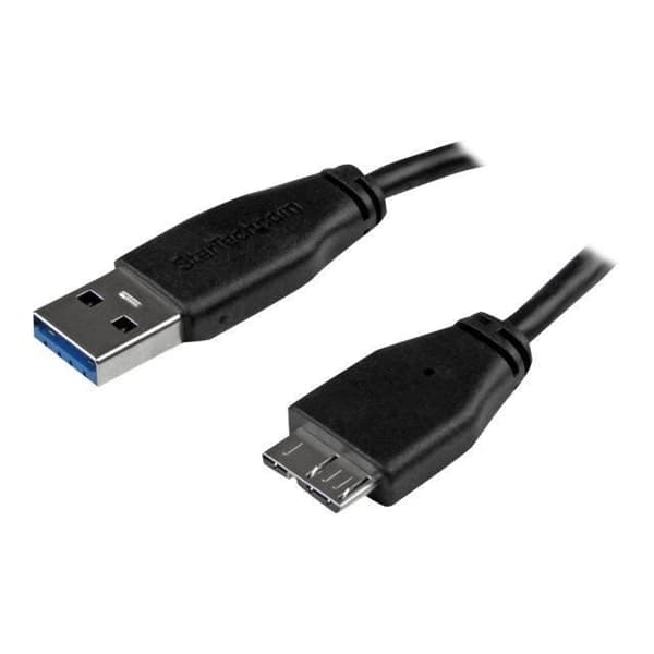 USB 3.0 slim A till Micro B kabel - 50 cm - Svart - STARTECH