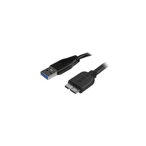 USB 3.0 slim A till Micro B kabel - 50 cm - Svart - STARTECH