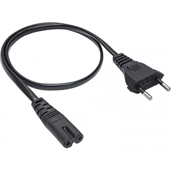 Fuj:tech CEE 7/16 - C7 - strömkabel, svart, 2 m