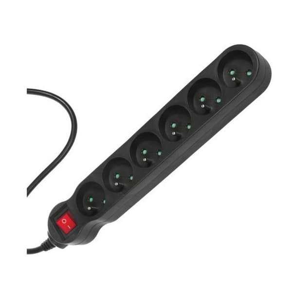 Stikdåse - 6 udtag med kontakt MacLean MCE225 2300 W (1,5 m)