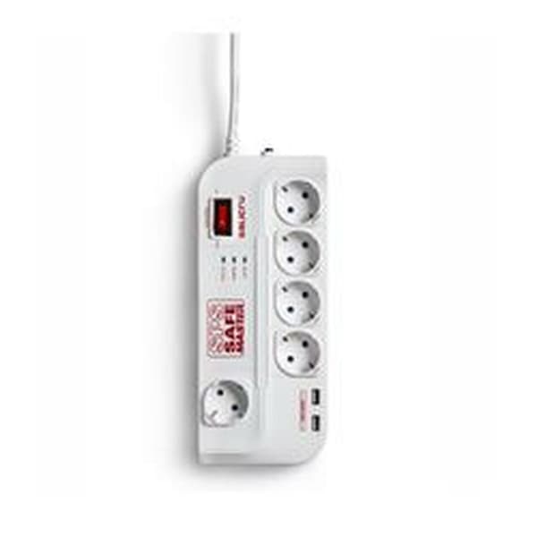 Stikdåse - 5 udtag med kontakt Salicru SPS SAFE Master 250 V