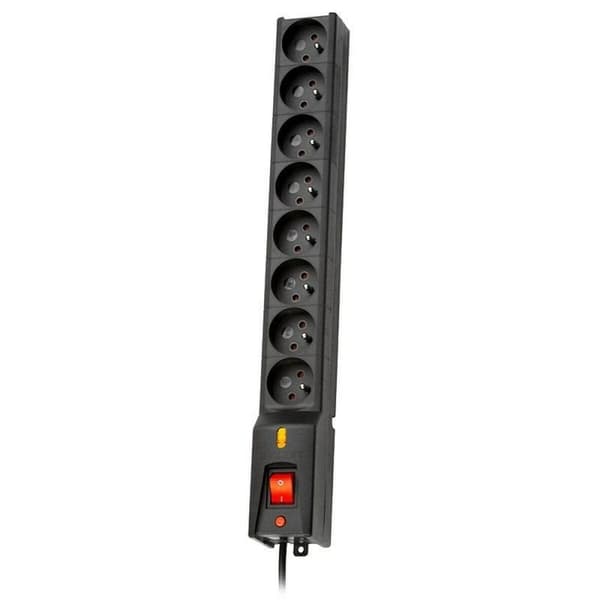 Stikdåse - 8 udtag med kontakt Lestar LX 810 G-A (1,5 m)