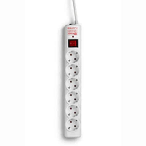 Stikdåse - 6 udtag med kontakt Salicru SPS SAFE 6 Hvid 1,5 m (1,5 m)