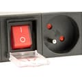 Miniatyrbillede 5 af 5: Schuko 19 "8 Way multistikdåse med tænd/slukkontakt GEMBIRD EG-PDU-014-F (3 m)