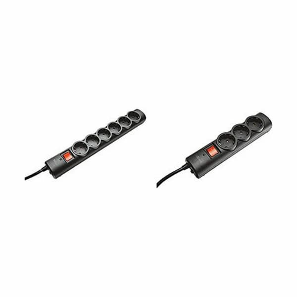 Schuko 6-suuntainen haaroitusadapteri Trust 21059 230 V Musta